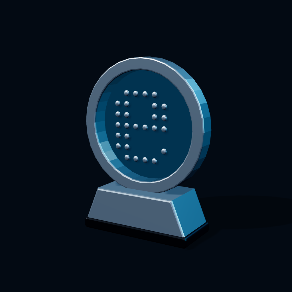 Representación 3D del reconocimiento Premios Evaluamos 2015 · Mejor solución de gobierno